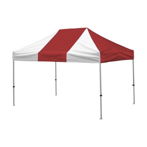 さくらコーポレーション さくら かんたんてんと 2.4m×3.6mスチール&アルミ複合フレーム 赤白 KA/4W-RW 1台（直送品）