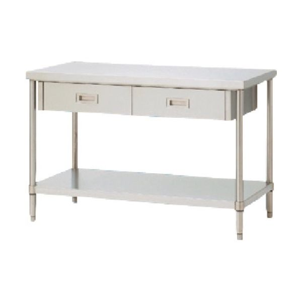 東京硝子器械 TGK 作業台WDBー15075 キャスターなし 561-57-14-32 1台 183-7460（直送品）