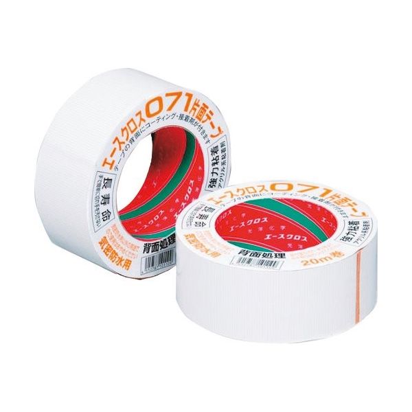 光洋化学 エースクロス071 75mm×20m 白 071 7520 1セット(15巻) 200-3883（直送品）