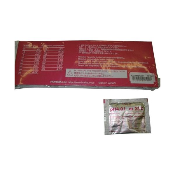 堀場製作所 堀場 pH標準液用粉末 150ー4 (10袋入) 3200043619 1パック(10個) 838-2954（直送品）