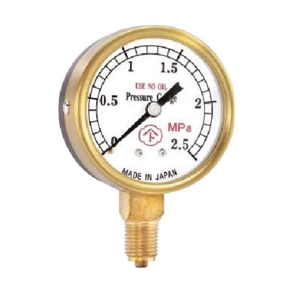 ヤマト産業 YAMATO 溶断用圧力計 GBー1ー2.5MPa GB12.5 1台 158-3755（直送品）