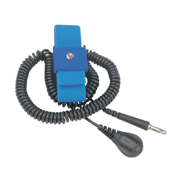 DESCO JAPAN 布製リストストラップ 長さ調整機能付き コード長さ3.65m 09069 1個 859-0151（直送品）