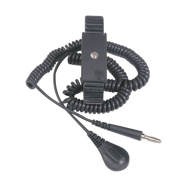 DESCO JAPAN プレミアム金属製リストストラップ 長さ調整機能付き コード長さ1.83m 09085 1個 111-9048（直送品）