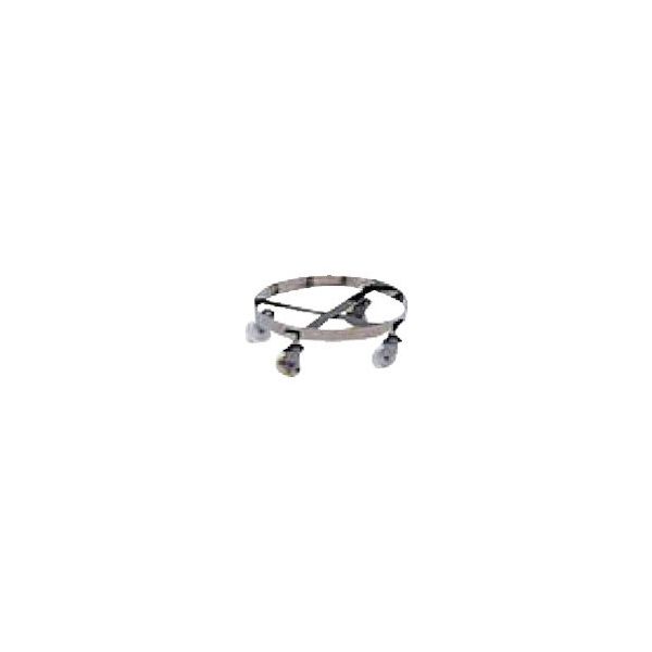 テックサス 丸型容器用ステンレス台車 CCM-450D 1セット(2台) 134-8897（直送品） 46,237円
