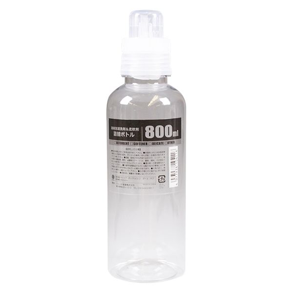 マルハチ産業 液体洗剤ボトル 800ml 1個