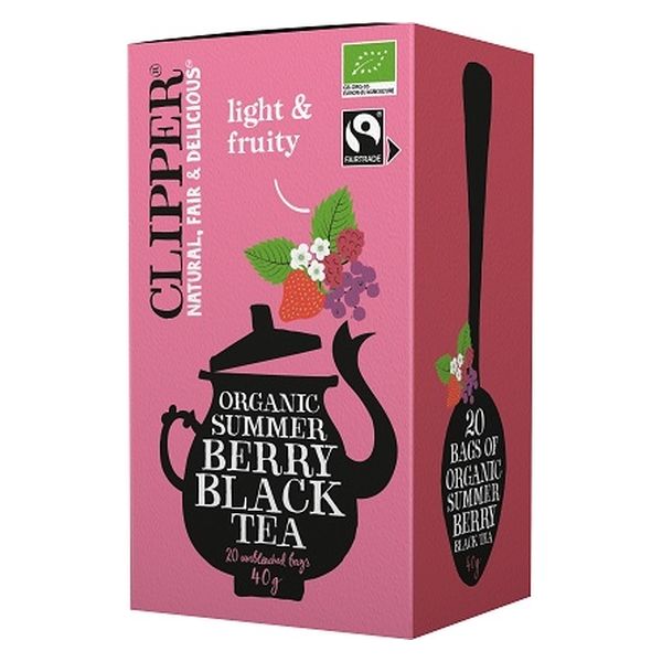 CLIPPER（クリッパー） オーガニックフェアトレードティー サマーベリー 紅茶ティーバッグ 1箱（20バッグ入） アスクル