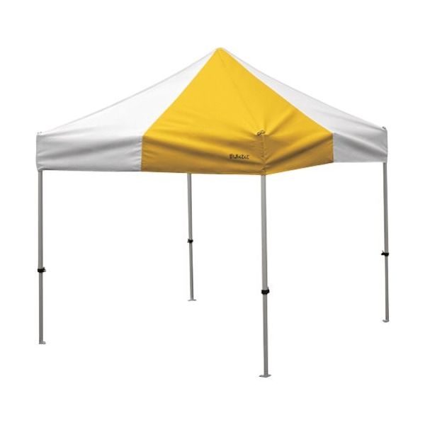 さくらコーポレーション さくら かんたんてんと 2.4m×2.4mオールアルミフレーム 黄白 KA/3WA-YW 1台 338-1344（直送品）