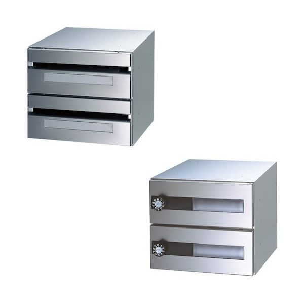 田島メタルワーク メイルボックス(前入後出)F3049ー2ーS F3049-2-S 1台 470-6735（直送品）