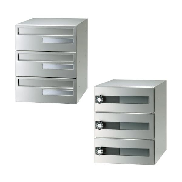 田島メタルワーク メイルボックス(前入後出)F3002ー3 F3002-3 1台 470-6740（直送品）