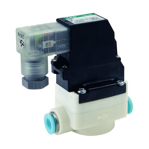 CKD 圧縮空気用パイロット式2ポート電磁弁 EXA-C10-H2HS-4 1個 453-4064（直送品）