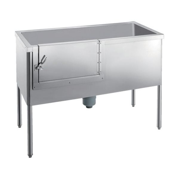 テラオカ SUS304ドッグバスバックガードなし1200×550×900 TDOGーT002 10-1105-16 1台 135-4595（直送品）