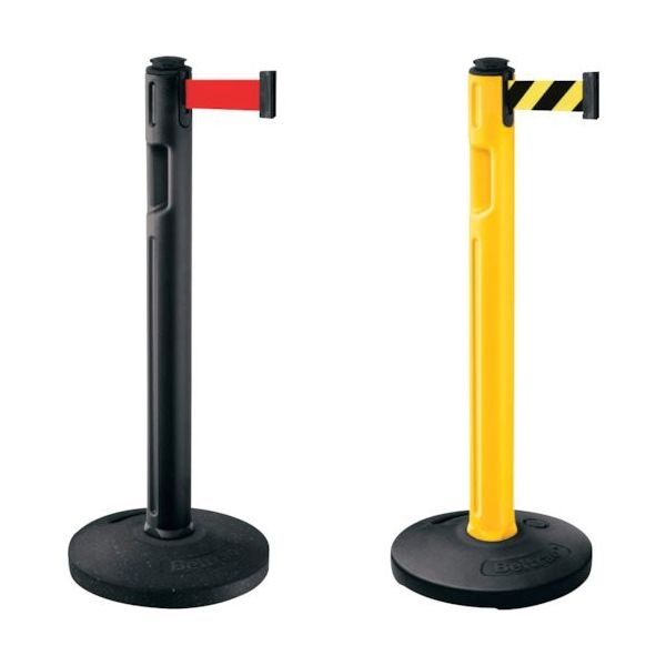 SUGATSUNE (290048892)80ー5000R―BK―FY屋外用ベルトパーテーション 80-5000R-BK-FY 1個（直送品）