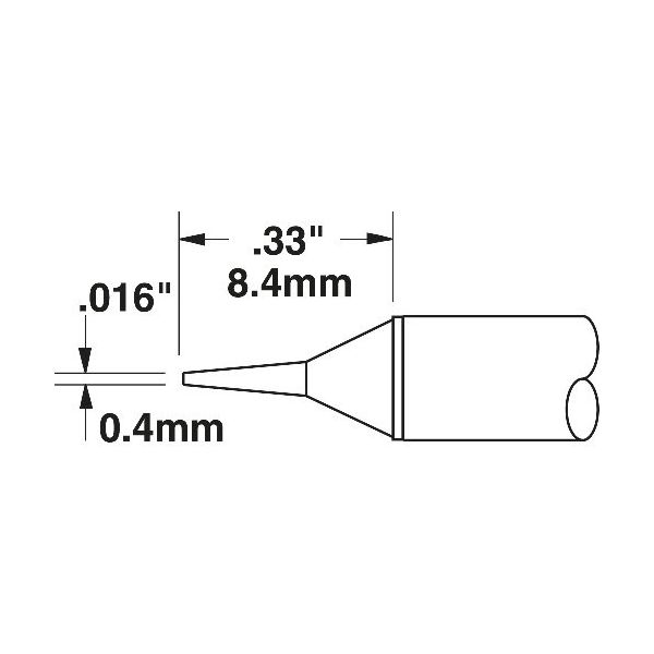 オーケー・インターナショナル メトカル Metcal CVシリーズ チップカートリッジ CVC-7CN1404S 1本 232-0785（直送品）