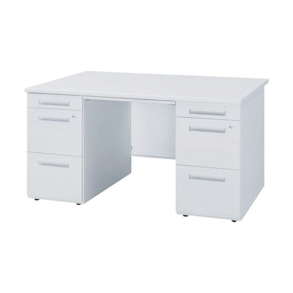 トヨセット トヨスチール 両袖机 50SBH-147AAWW 1台 135-3142（直送品）