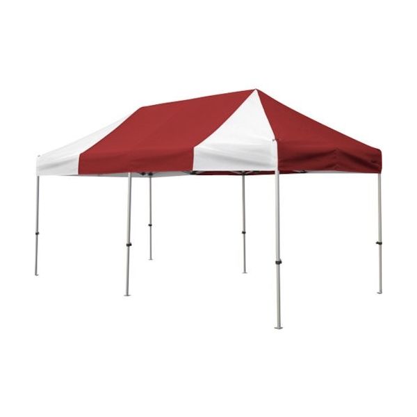 さくらコーポレーション さくら かんたんてんと 2.4m×4.8mスチール&アルミ複合フレーム 赤白 KA/5W-RW 1台（直送品）