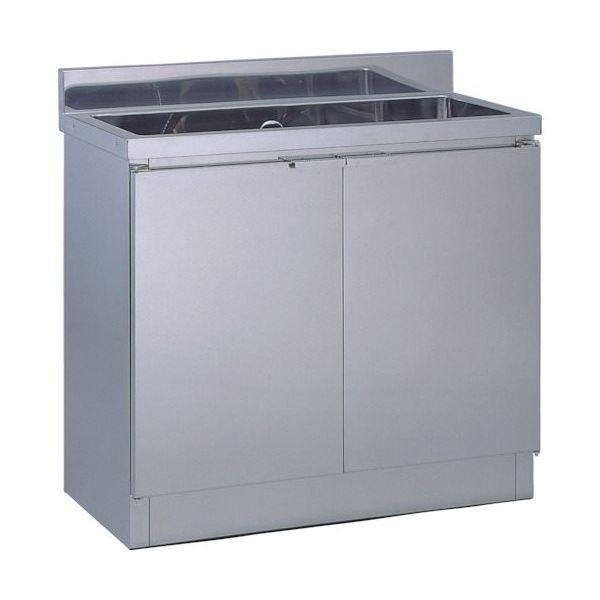 テラオカ 1ー64CS キャビネット式シンク1槽 SUS430 10-1110-10 1台 857-0517（直送品）