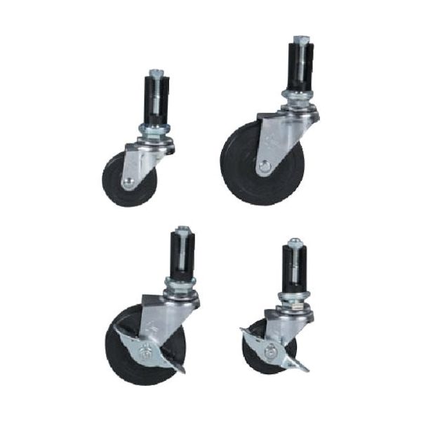 SUS 【数量1~9】φ100フレームキャスター GFN-506 1個 127-7401（直送品）