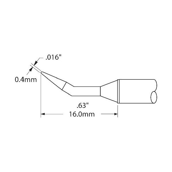 オーケー・インターナショナル メトカル Metcal CVシリーズ チップカートリッジ CVC-7CN1604R 1本 232-0911（直送品）