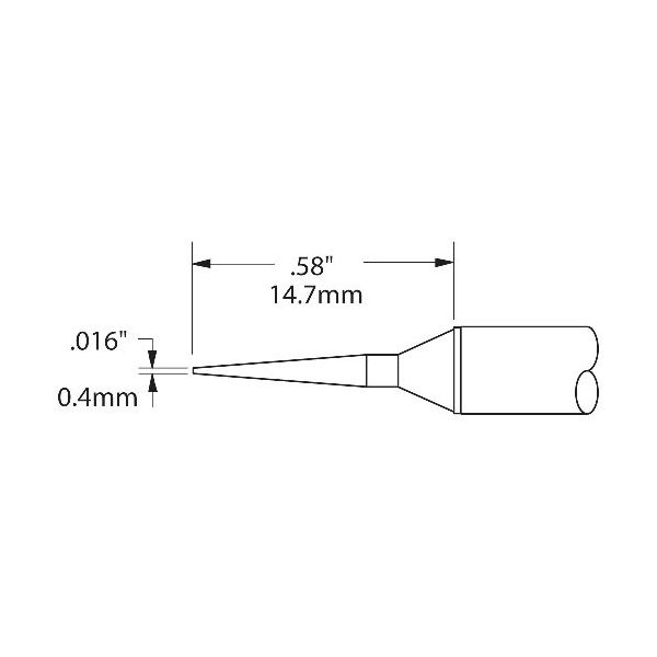 オーケー・インターナショナル メトカル Metcal CVシリーズ チップカートリッジ CVC-6CN1504A 1本 232-0913（直送品）