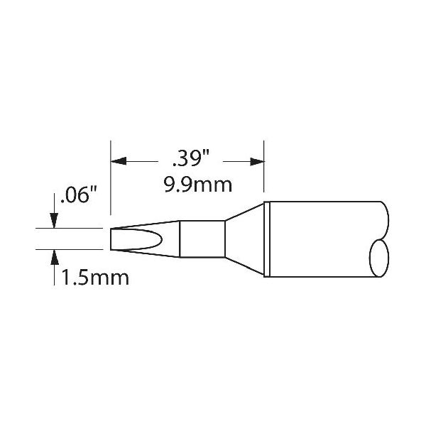 オーケー・インターナショナル メトカル Metcal CVシリーズ チップカートリッジ CVC-6CH0014S 1本 232-0912（直送品）