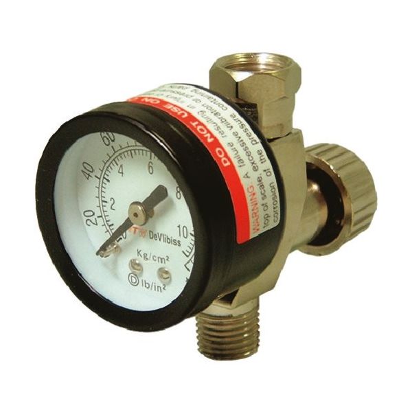 CFTランズバーグ デビルビス ガン手元エアバルブ(ゲージ付) HAV-501-B 1個 158-0144（直送品）