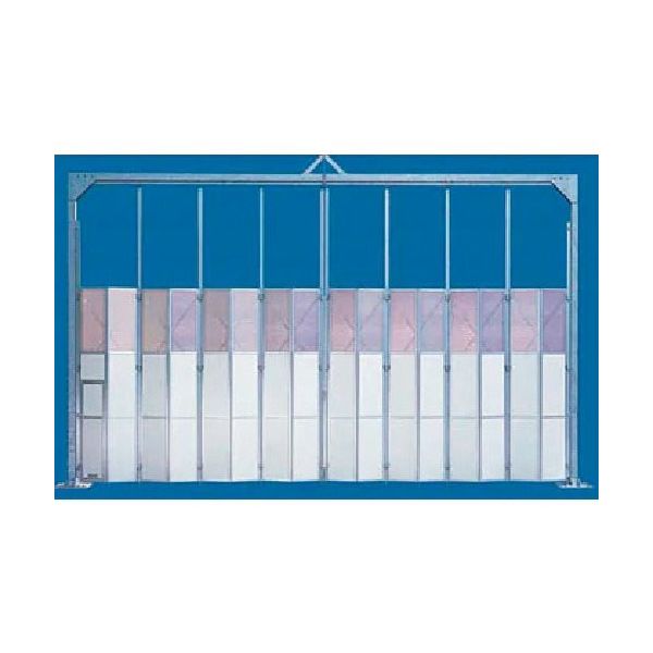 ゲート工業 門型パネルゲート 高さ4.5mX間口11.7m 上部メッシュパネル KG4-3T-117 1台 378-2164（直送品）