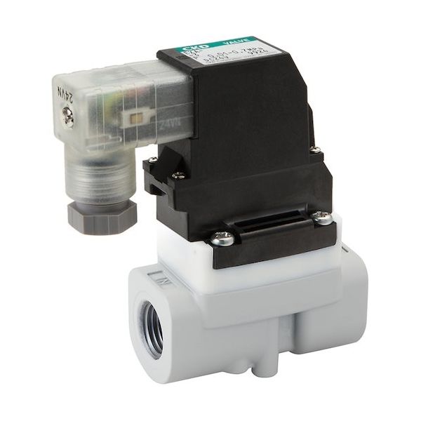 CKD 圧縮空気用パイロット式2ポート電磁弁 アルミボディ EXA-8A-02HB-1 1個 453-5400（直送品） 6,789円
