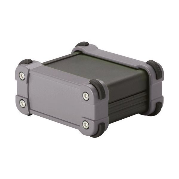 タカチ電機工業 タカチ コーナーガード付アルミケースIP65防水タイプ ブラック/グレー EXW7-6-9BG 1台 195-8832（直送品）