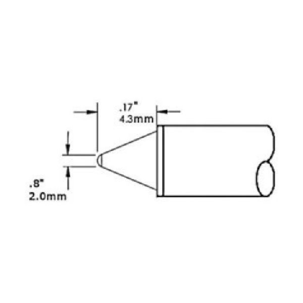 オーケー・インターナショナル メトカル Metcal CVシリーズ チップカートリッジ CVC-7CN4302S 1本 162-5736（直送品）