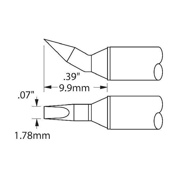 オーケー・インターナショナル メトカル Metcal CVシリーズ チップカートリッジ CVC-7CH0018R 1本 162-5750（直送品）