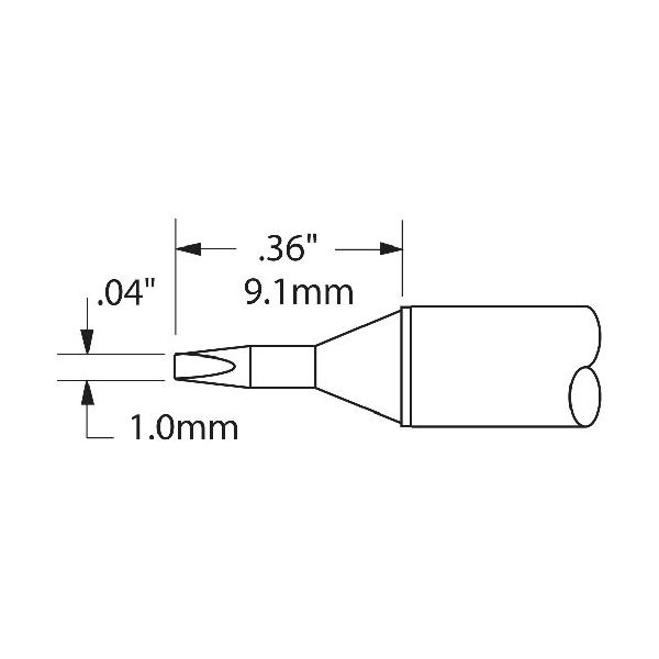 オーケー・インターナショナル メトカル Metcal CVシリーズ チップカートリッジ CVC-6CH0010S 1本 162-5778（直送品）