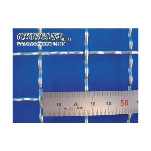 奥谷金網製作所 OKUTANI SUS304クリンプ織金網 2.5パイ×25mm目 1000幅 CR-304-2.5-25-1000 1m（直送品）