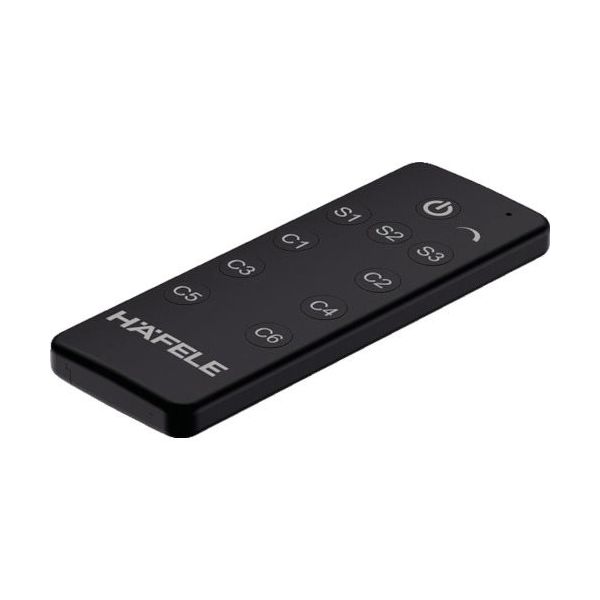 ハーフェレ HAFELE LOOX 電波式リモコン 6チャンネル 黒 12/24V対応 833.89.121 1個 851-4329（直送品）