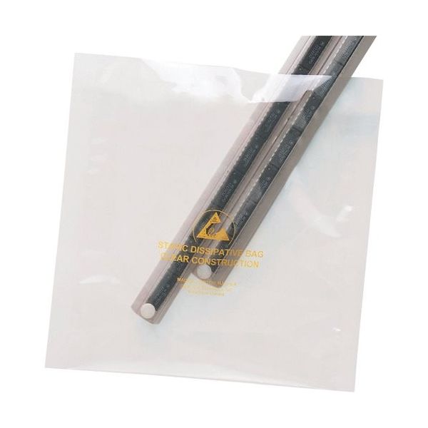 DESCO JAPAN ESDバッグ、STATFREE、透明、76 mm x 127 mm、入数100 13878 1パック(100枚)（直送品）