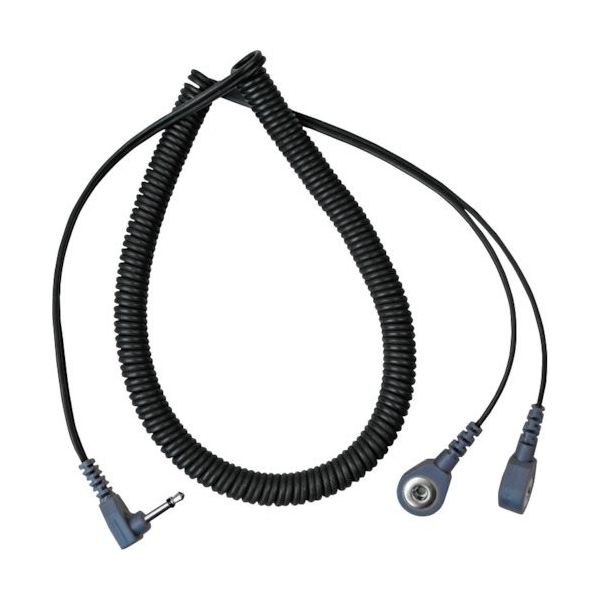 DESCO JAPAN コード コイル式 2線方式 1.83m 4mmX2 L型端子 19862 1個 111-7527（直送品）