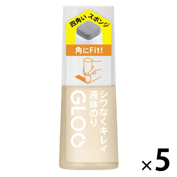 コクヨ グルー 液体のり 本体 シワなくキレイに貼るタイプ 約30ml タ-GM821 1セット（5個）