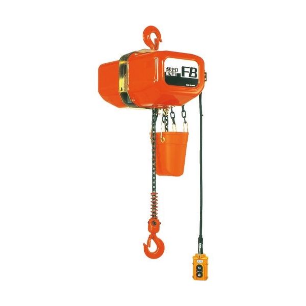 象印チエンブロック 象印 電気チェーンブロック 0.5t 揚程10m (FB4ー0.5 10m) F4005A0 1台 221-4848（直送品）
