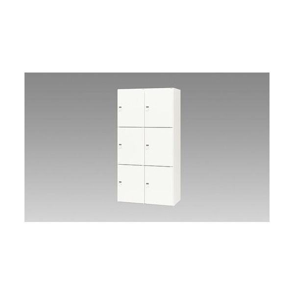 ナイキ パーソナルロッカー CW型 6人用 ホワイト ダイヤル錠 CW-0918PLD6-WW 1台 213-9266（直送品）