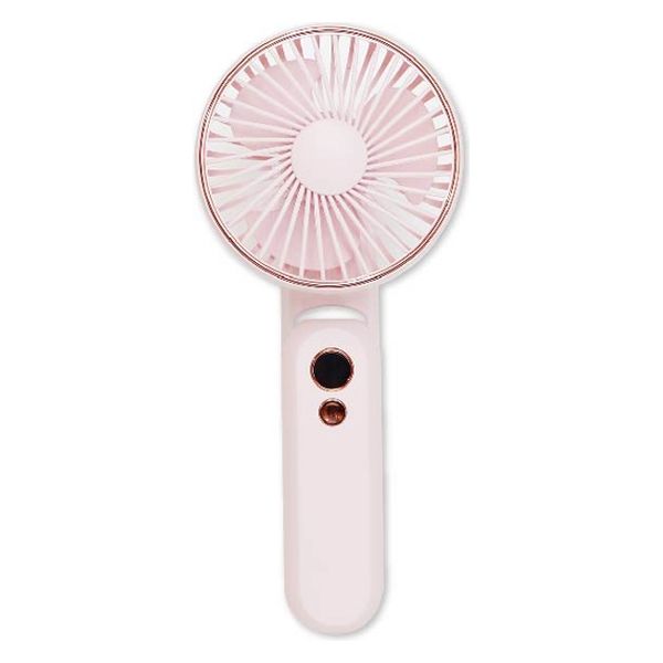 ハンディ扇風機 充電式 卓上 ストラップ付 4WAY HANDY FAN ピンク 603-5041 サンタン