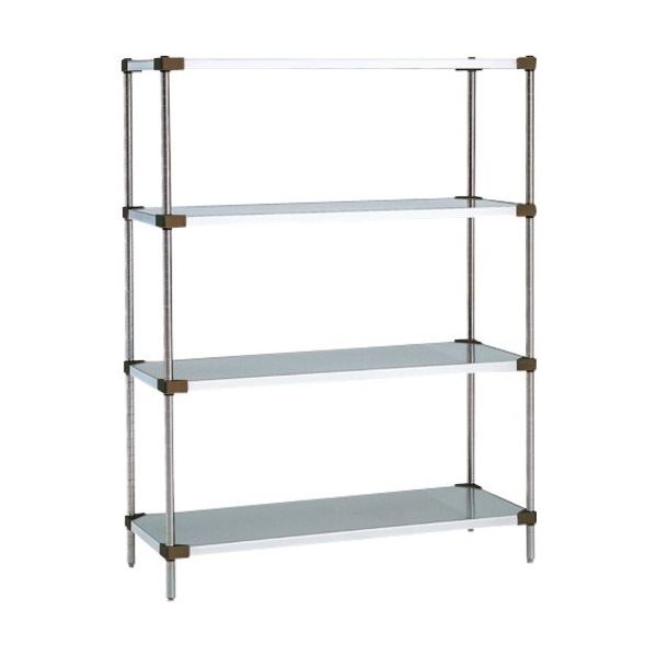 東京硝子器械 TGK シェルフ 610mm 4段 LSS1220AD・P1900 115-58-40-26 1台 189-8831（直送品） 東京硝子器械 P1900