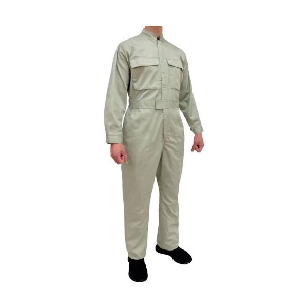 トーマセンイ TEAGLES 綿混ツナギ モスグリーン L 3120 MG 1枚 425-7610（直送品）