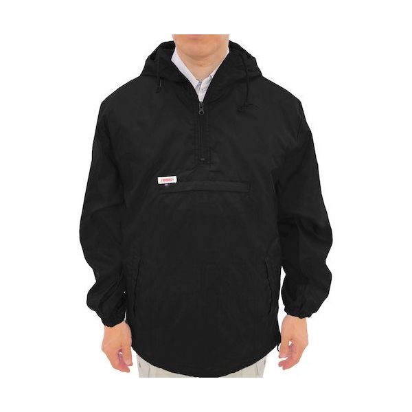 トーマセンイ TEAGLES 17355 フード付き中綿キルトかぶりヤッケ ブラック4L BK 4L 1枚 454-1616（直送品）