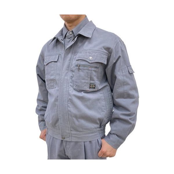 トーマセンイ TEAGLES 綿100%ブルゾン ミストブルー L 30400 MB 1枚 425-6007（直送品）