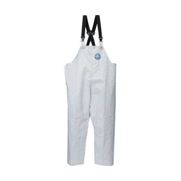 阪神素地 ハンシン RAー98 サロペット 前ファスナー ホワイト M RA-98WH-M 1着 132-7776（直送品）