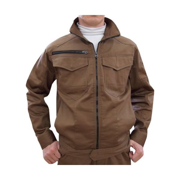 トーマセンイ TEAGLES ストレッチジャケット カーキ 3L 9601 KH 1枚 425-9117（直送品）