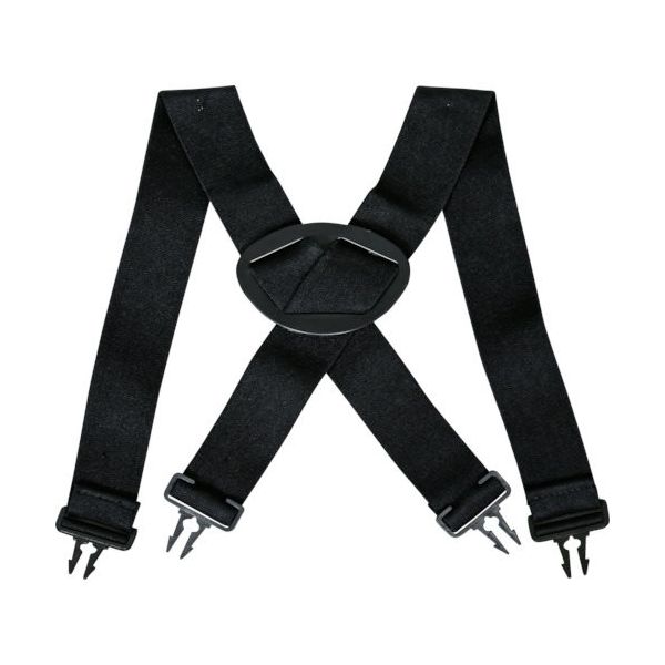 阪神素地 ハンシン RAー1B サロペット用肩ベルト ブラック RA-1B 1着 133-2501（直送品）