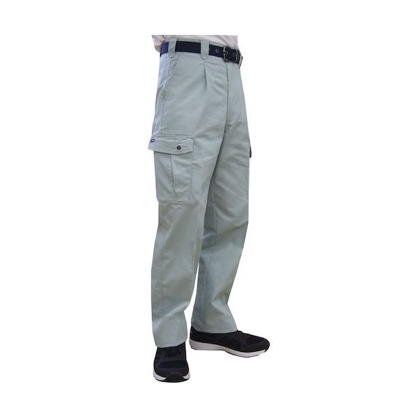 トーマセンイ TEAGLES 綿混カーゴパンツ アースグリーン 100cm 7661EG100 1枚 425-9083（直送品）