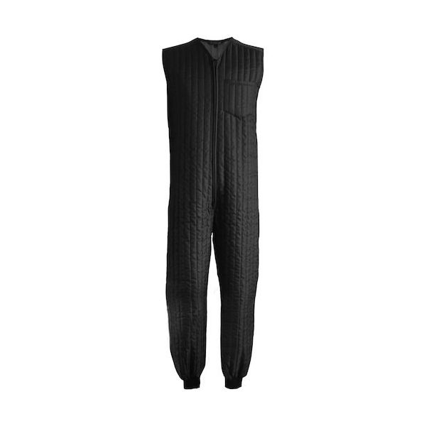 トーマセンイ TEAGLES 11070 中綿キルトインナーつなぎ ブラック4L BK 4L 1枚 454-1609（直送品）