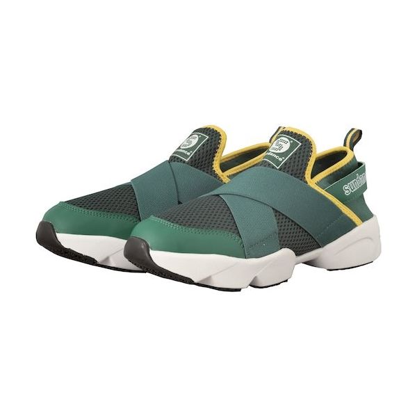 サンダンス SDXー21 クロスバンドスニーカー グリーン 28.0 MTX-21-GN-28.0 1足 470-2099（直送品）
