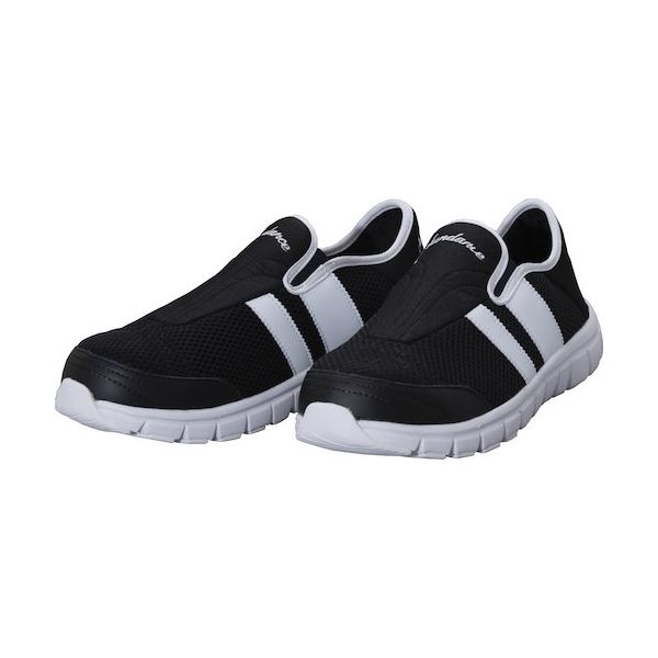 サンダンス SLー250 軽量安全スリップオン ブラック&ホワイト 27.5 SL-250-BKWH-27.5 1足 469-8976（直送品）